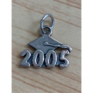 .925 Graduate 2005 Sterling Silver Jewelry Charm
